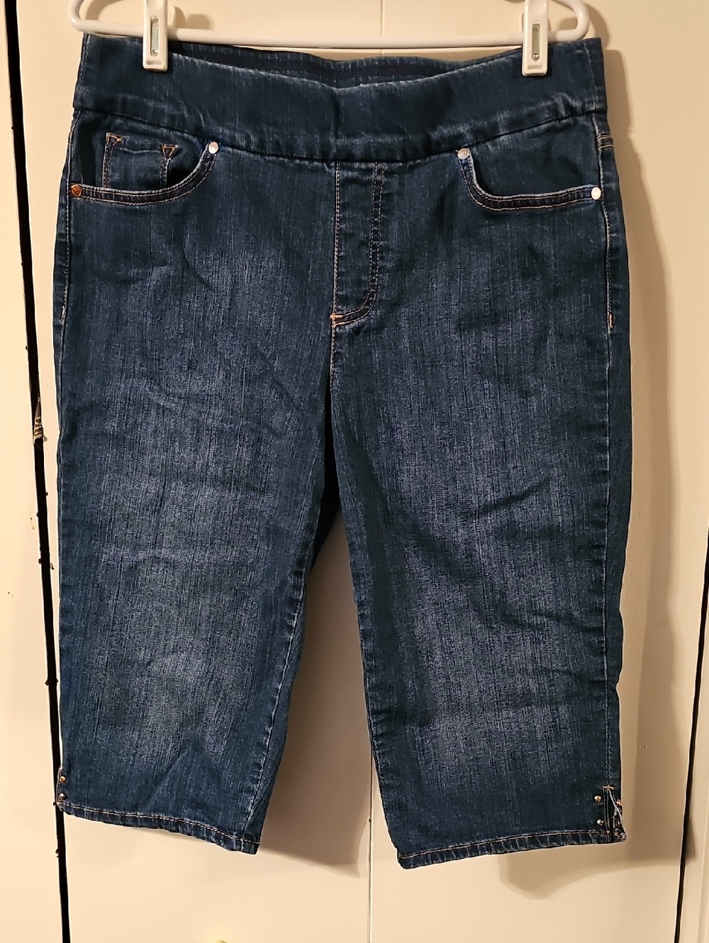 Gloria Vanderbilt 14 petite Dark Indigo Denim Capri Pants